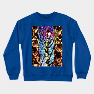 Colorful Birch Trees Crewneck Sweatshirt